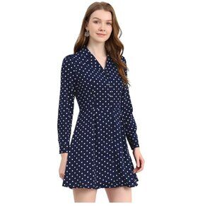 Allegra K Womens Long Sleeve Dress